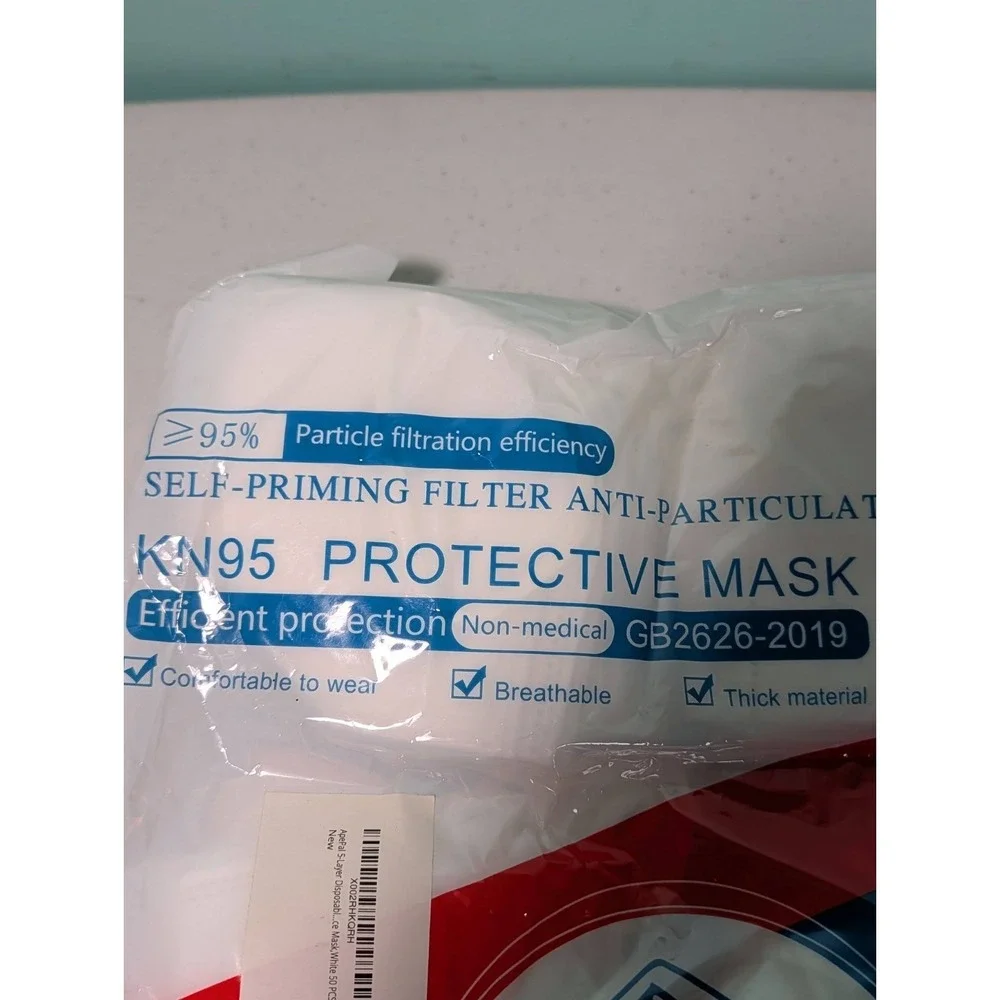 KN-95 Protective Fask Mask Non-Medical 50 Pcs Disposable Respirator